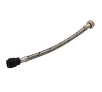 WRAS Approved 15mm x 1/2" x 30cm Push-Fit Flexible Tap Connector - Tool-Free 12mm Push-Fit Braided Stainless Steel Flexi Hose for Taps, Cisterns & Appliances (FTC)