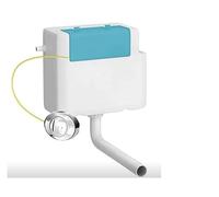 Wrass Approved Compact Side Enter Water Inlet Dual Valve with Cable Concealed Cistern Dual 3/6 Flush Chrome Plated Button