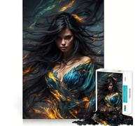 Wrath of The Beauty Reaper Jigsaw Puzzle 1000 Logic Thinking Play Expert Cutting Craftsmanship Quiet Time Mind Exercise at Home (50x75cm)