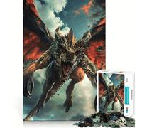 Wrath of The Dragon Jigsaw Puzzles 1000 Mind Skill Play Premium Laser Cut Quality Quiet Time Mind Exercise at Home (38x52cm)