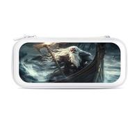 Wrath of Vikings Royal Boat Dragon Carry Case for Switch Carrying Cover Storage Bag Protective Accessories Travel White-Style