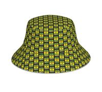 (Wray Nephew_14711) Bucket Hat Reversible Reflective for Men Women - UV50+ Sun Protection Double-Sided Fishing Hat with 360 Safety Strips Summer Outdoor
