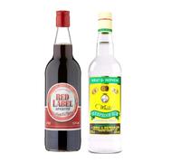 Wray & Nephew Overproof Rum & Red Label Wine 70cl (Pack of 2)