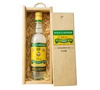 Wray & Nephew Personalised Overproof White Rum Gift Set 70cl 63% ABV in Wooden Presentation Box - Jamaican Rum Gift for Men Women Birthday Fathers Day
