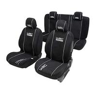 WRC 007338 Set of 4 Universal Fit Seat Cover Airbag Compatible - Black