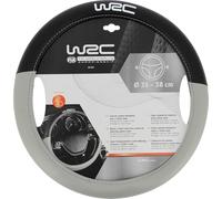 WRC 007381 Two-Part Steering Wheel Cover in Black-Silver Look