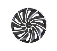 WRC 007598-4 Wheel Trims 15" Turbo Two-Tone Grey, Black