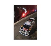 WRC 2024 Monte Carlo Rally Poster Racing Car Decorative Canvas Family Bedroom Artwork Picture Painting 20x30inch(50x75cm)