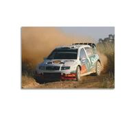WRC Rally Racing Poster Fabia R5 Race Car Drift Poster Decorative Painting Canvas Wall Posters And Art Picture Print Modern Family Bedroom Decor Posters 12x18inch(30x45cm)