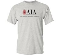WRdrtFTYH AIA American Institute of Architects T-Shirt Grey L
