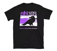 WRdrtFTYH D.R.U.G.S Destroy Rebuild Until God Shows Crow Post-Hardcore Band T-Shirt Black L