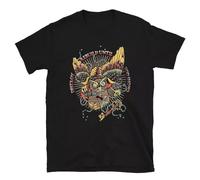 WRdrtFTYH D.R.U.G.S Destroy Rebuild Until GOD Shows Owl Post-Hardcore Band T-Shirt Black L