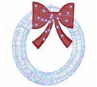 Wreath Acrylic Christmas Decor Holiday Decoration Seasonal Modern Door vidaXL