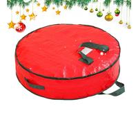 Wreath Box, Wreath Storage with Dust Protection, Waterproof Containers with Sturdy Carry Handle & Zipper for Home, Garage Organization, Toy and Travel Protection