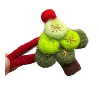 Wreath Christmas Hat Tree Wreath Hair Clip for Kid Cartoon Christmas Hat