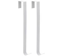Wreath Door Hanger, 2Pcs Wreath Hangers for Front Door, Door Hooks for Hanging, Front Door Decoration Hooks, for Hanging Things in Front of The Door (White)