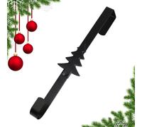 Wreath Hanger - Metal Over The Door Christmas Wreath Hook,Heavy Duty Welcome Sign Holder for Spring Fall Porch Halloween Indoor Outdoor Home Offices