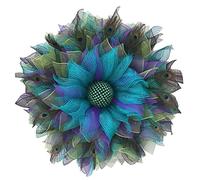 Wreath Home Decoration Holiday Decoration Wreath Rattan Wreath Centerpiece All Year Outdoor Wreaths Home Wall Wedding Festival Farmhouse Holiday (Purple, One Size)