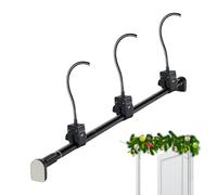 Wreath Hooks - Door Hooks | Garland Hook | Door Frame Holder | Front Gate Gob Hook | Adjustable Hanging Towel Clothes Door NO SCREW