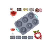 Wreath Ice Mold,2026 New Silicone Christmas Wreath Ice Cube Tray and Snowflake Mold Set,DIY Holiday Icecube Molds,6Hole Silicone DIY Molds,Easy Release for Holiday Cocktails,IceCubes,Cakes,Soap