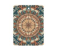 Wreath Mandala Flower Car Air Freshener Hanging, Long Lasting Scented Car Aromatherapy Tablets, Square Fragrance Scented Cards for Vehicles, Bedroom, Wardrobe White-style