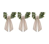 Wreath Ribbon Belt for Front Door Decorative Elegant Polyester Woven Home Decoration with Fine Texture Polyester Wreath Ribbon