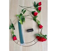 Wreath Ring Kit -10 x 8 inch rings, 1x binding wire & 250g 8" stubwire 240 wires approx