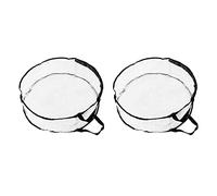 Wreath Storage Container, Transparent Round Storage Bag with Black Edge, Heavy Duty PVC Wreath Organizer for Holiday Decor, Reusable Protective Bag for Garage Garden Shed (Black edge style 2 pack)