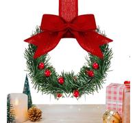 Wreaths For Cabinets - Artificial Garland 13 Centimeters | Christmas Wreaths With Ribbon Design Bow Berries For Kitchen Cabinets - For Country House Porch Stairs Window Chair Sees
