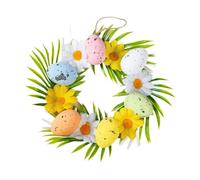Wreaths for Front Door Easter Eggs Artificial Wreath Front Door With Colorful Creative Decor Hanging Ornament Spring Porch Decor