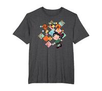 Wreck It Ralph 2 BFF Diamonds T-Shirt, Men's Big and Tall, Dark Heather Grey, 6X Tall