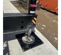 Wrecker Outrigger Pads, Stackable High Density Jack Landing Pads for Crane, Tow Truck, RV, Backhoe, Universal Stabilizer Mat with Handle, 12x12 to 24x24 Inch