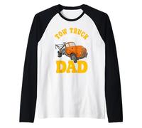 Wrecker Truck Driver Driving Tow Truck Dad Raglan Baseball Tee
