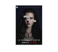 WREHEHQOWRN 13 REASONS WHY Posters Aesthetic Vintage Wall Art Canvas Poster Decorative Painting Living Room Bed Room Decor 12x18inch(30x45cm) Unframe-style
