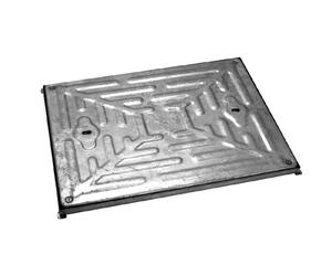 Wrekin Pressed Steel Access Manhole Cover 600 x 450 x 25mm Double Seal - Loading Class L - 5 Tonne