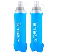 WRELS 2-Pack soft flask 350ml/500ml for Running Vest,Lightweight Collapsible Running Water Bottle for Outdoor Sports,Leakproof Bite Valve with Dust Cover