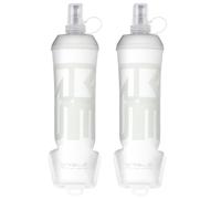 WRELS 2-pack Soft Flask Running Water Bottle 250ml/350ml/500ml,BPA-Free TPU Collapsible Water Bottle for Running Belt & Vest,Lightweight Soft Water Bottle for Marathon, Camping, Climbing