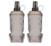 WRELS 2-pack Soft Flask Running Water Bottle 250ml/350ml/500ml,BPA-Free TPU Collapsible Water Bottle for Running Belt & Vest,Lightweight Soft Water Bottle for Marathon, Camping, Climbing
