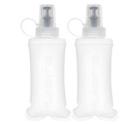 WRELS 2x 150ml Soft Flask Running Bottles BPA Free Collapsible Water Bottle for Running Vest Portable Folding Hydration flask for Traveling Hiking Marathon Cycling
