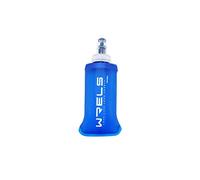 WRELS Folding Soft Flask Portable Collapsible 150ml Running Lightweight Water Bottle for Outdoor Sports,Travel with Mouthpeice Cover