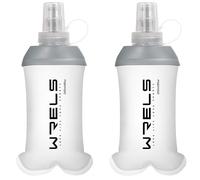 WRELS Running Water Bottle,250ml/350ml/500ml TPU Soft Flask,Collapsible Water Bottles for Hydration Vests and Running Belts Backpack, Soft Water Bottles For Hiking Cycling Climbing