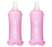 WRELS Running Water Bottle,250ml/350ml/500ml TPU Soft Flask,Collapsible Water Bottles for Hydration Vests and Running Belts Backpack, Soft Water Bottles For Hiking Cycling Climbing