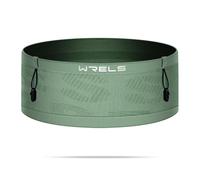 WRELS Slim Running Belt with Bib Number Clip,Elastic Phone Holder Fanny Pack for Women Men,Large Capacity Fitness Waist Pack Holds Water Bottle, Keys, Cards