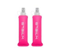 WRELS Soft Flask Collapsible BPA-Free Water Bottle for Running Hiking Cycling Climbing and Traveling,Camping,Outdoor Sports (250ml-2 Packs)