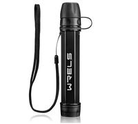 WRELS Water Filter Straw,NSF & SGS Certified Personal Portable Filter for Camping Hiking Survival,Outdoor Water Filter with Carabiner & Extension Tube - Emergency Water Filtration System