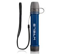 WRELS Water Filter Straw,NSF & SGS Certified Personal Portable Filter for Camping Hiking Survival,Outdoor Water Filter with Carabiner & Extension Tube - Emergency Water Filtration System