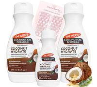 Wremedies Coconut Oil Lotion Bundle - 2 × 250ml + 50ml Travel Size Palmers Cocoa Butter with Exclusive Cherish Yourself Guide - 48 Hour Daily Moisture for Dry Skin