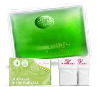 Wremedies for Easier Living Reusable Hand Warmers Gel Click & Heat for Cold Hands Pack of 4 Heat Pads Pocket Warmers Instant Heat Arthritis Aid No Electric Required
