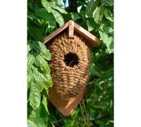 Wren Bird Nest Box Wild Nesting Bags Coconut Seagrass Fibre Wood House Garden