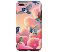Wren Bird Watcher Gift Pink Clouds Dreamy Sky Case for iPhone 7 Plus/8 Plus